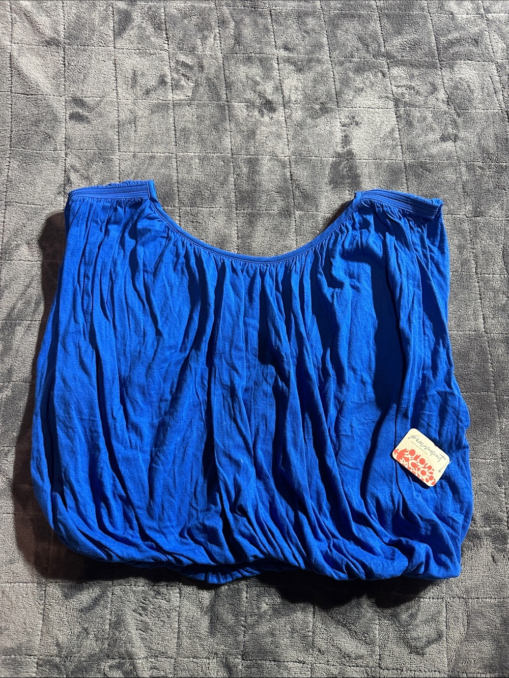 NWT Free People Blue Bubble Shirt